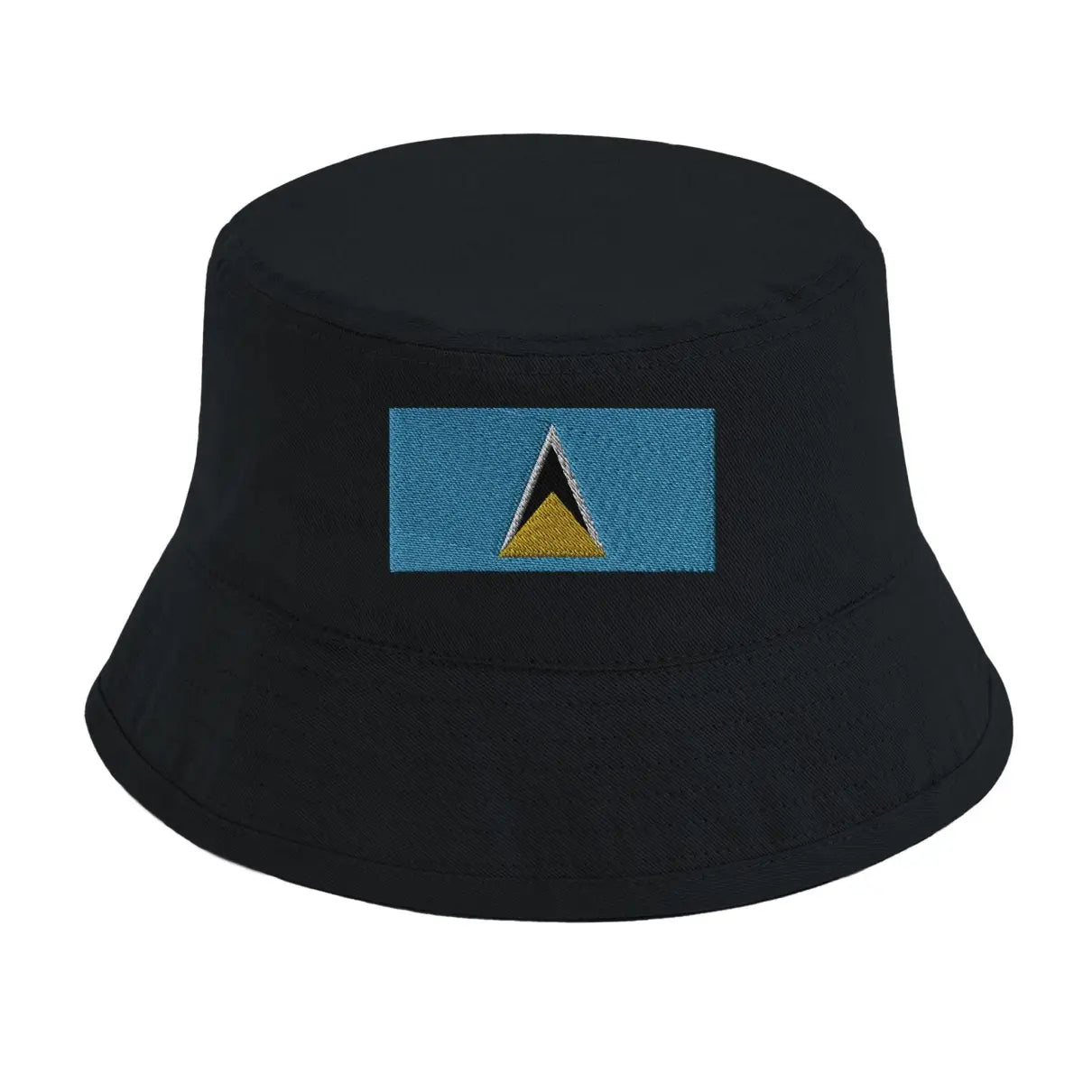 Chapeau bob drapeau de sainte-lucie - pixelformaflag
