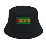 Chapeau bob drapeau de sao tomé-et-principe - pixelformaflag