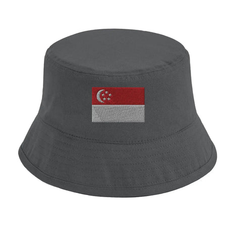 Chapeau bob drapeau de singapour - pixelformaflag