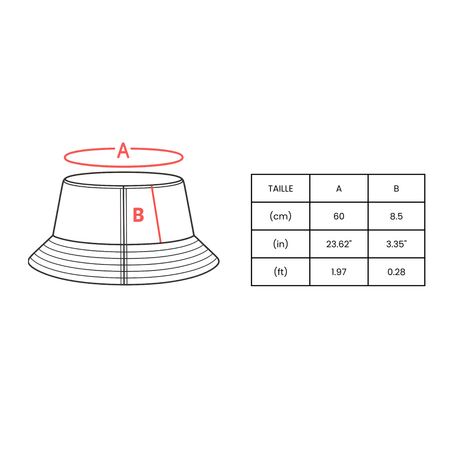 Chapeau bob drapeau des îles pitcairn - pixelformaflag