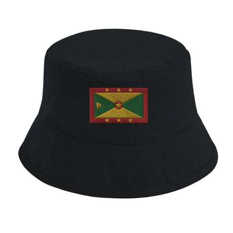 Chapeau bob drapeau grenade coton brodé léger tendance