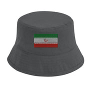 Chapeau bob drapeau iran coton brodé excellente respirabilité