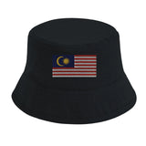 Chapeau bob drapeau malaisie coton brodé excellente respirabilité