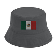 Chapeau bob drapeau mexique coton brodé excellente respirabilité