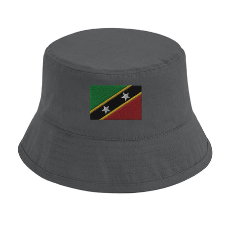 Chapeau bob drapeau saint-christophe brodé coton respirant