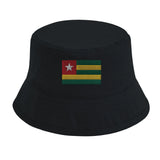 Chapeau bob drapeau togo coton brodé excellente respirabilité