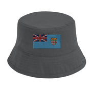 Chapeau bob fidji coton brodé léger couleur estivale
