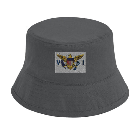 Chapeau bob îles vierges coton brodé excellente respirabilité