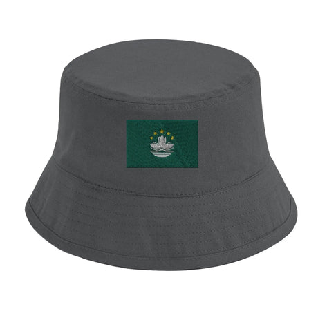 Chapeau bob macao coton brodé excellente respirabilité