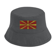 Chapeau bob macédoine du nord brodé coton excellente respirabilité