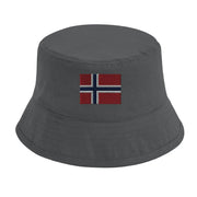 Chapeau bob norvège coton brodé léger couleurs tendance
