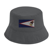 Chapeau bob samoa américaines coton naturel brodé tendance