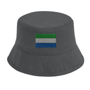 Chapeau bob sierra leone coton brodé léger et tendance