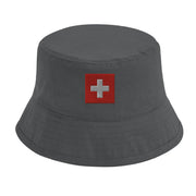 Chapeau bob suisse brodé coton excellente respirabilité