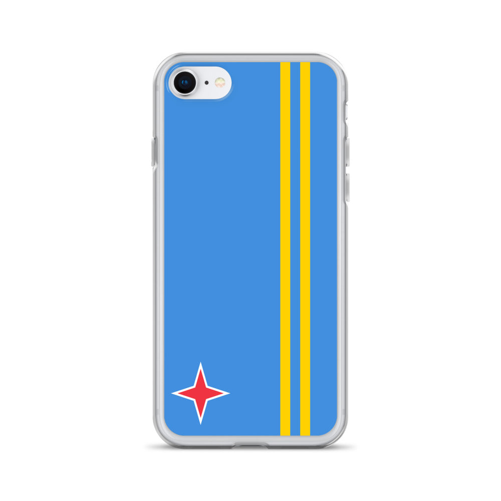 Coque de télephone drapeau aruba - pixelforma