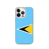 Coque de Télephone Drapeau de Sainte-Lucie - Pixelforma