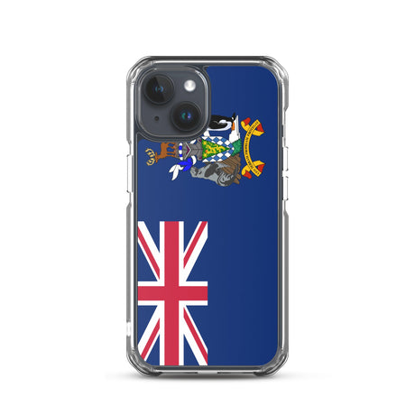 Coque de télephone drapeau géorgie du sud-et-les îles sandwich du sud - pixelforma