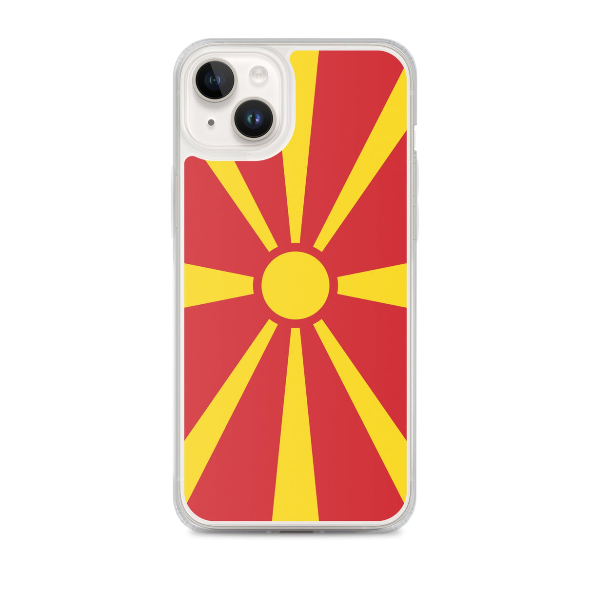 Coque de télephone drapeau macédoine du nord - pixelforma