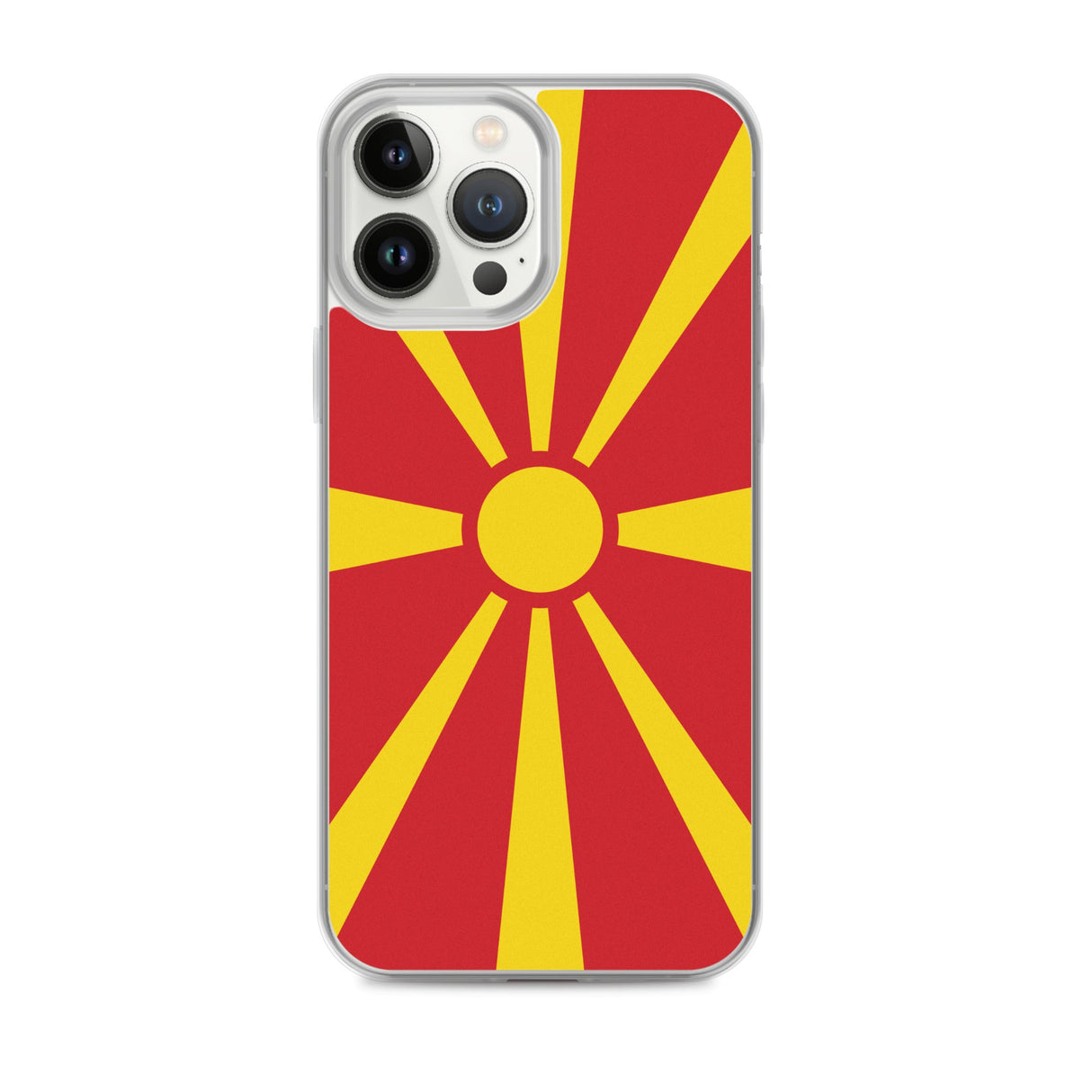Coque de télephone drapeau macédoine du nord - pixelforma