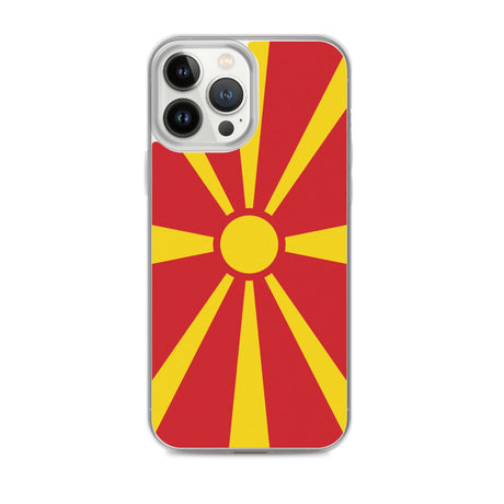Coque de télephone drapeau macédoine du nord - pixelforma