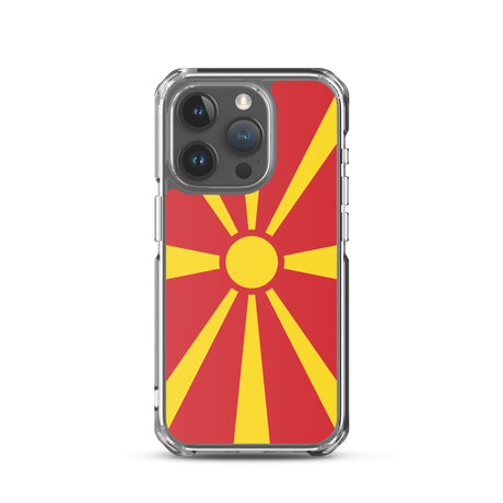 Coque de télephone drapeau macédoine du nord - pixelforma