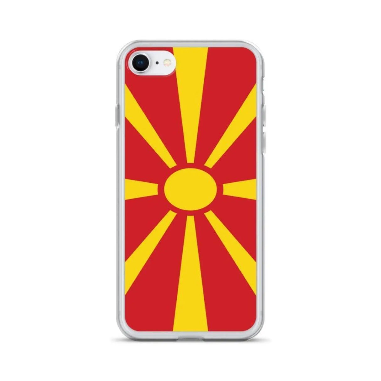 Coque de télephone drapeau macédoine du nord - pixelforma