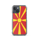 Coque de télephone drapeau macédoine du nord - pixelforma
