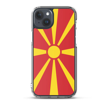 Coque de télephone drapeau macédoine du nord - pixelforma