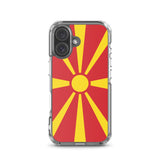 Coque de télephone drapeau macédoine du nord - pixelforma