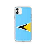 Coque de Télephone Drapeau de Sainte-Lucie - Pixelforma 