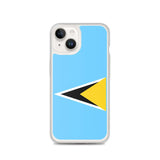 Coque de télephone drapeau sainte-lucie - pixelforma