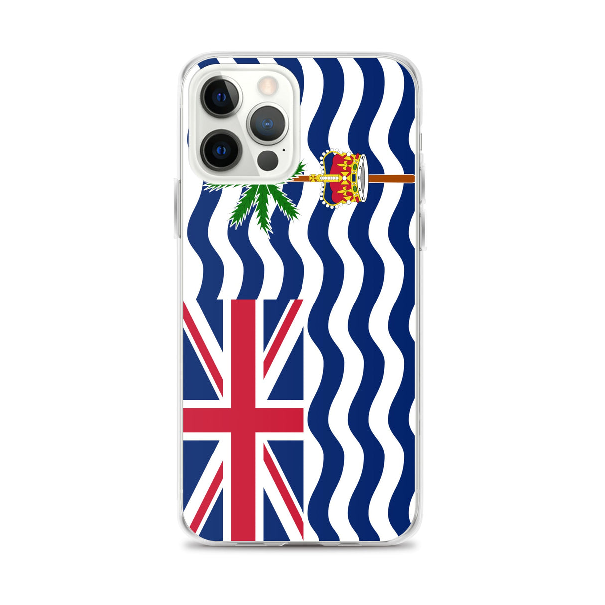 Coque de télephone drapeau territoire britannique de l’océan indien - pixelforma