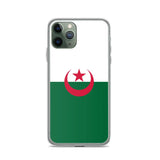 Coque iphone drapeau algérie souple antichoc transparente