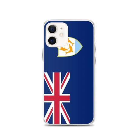 Coque iphone drapeau anguilla souple antichoc transparente