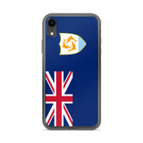 Coque iphone drapeau anguilla souple antichoc transparente