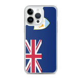 Coque iphone drapeau anguilla souple antichoc transparente