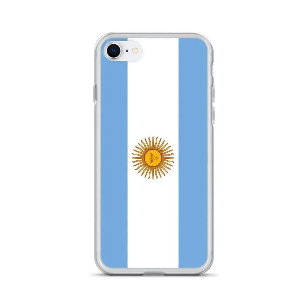Coque iphone drapeau argentine souple antichoc transparente