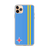 Coque iphone drapeau aruba souple antichoc transparente