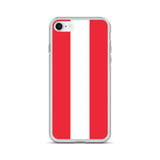 Coque iphone drapeau autriche souple antichoc transparente