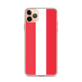 Coque iphone drapeau autriche souple antichoc transparente