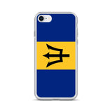 Coque iphone drapeau barbade souple antichoc transparente