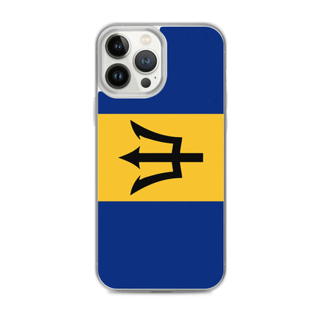 Coque iphone drapeau barbade souple antichoc transparente