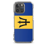 Coque iphone drapeau barbade souple antichoc transparente