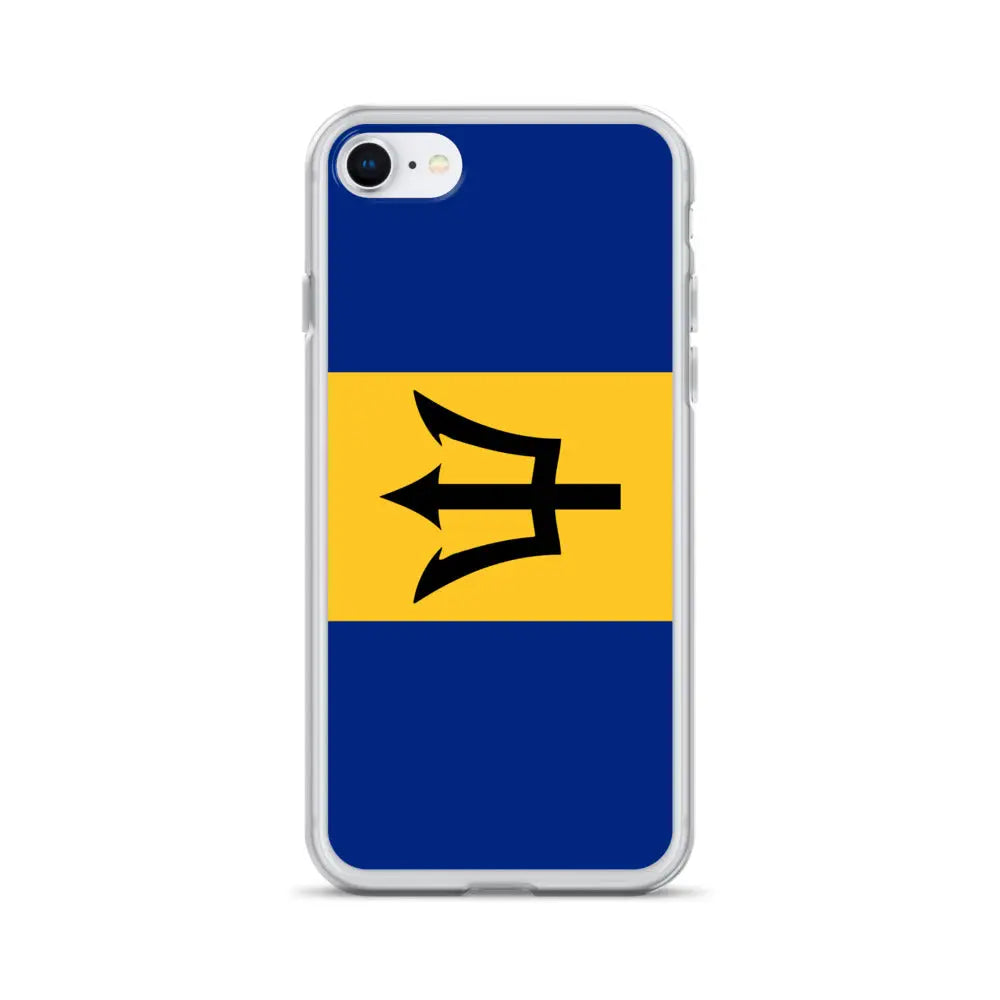Coque iphone drapeau barbade souple antichoc transparente
