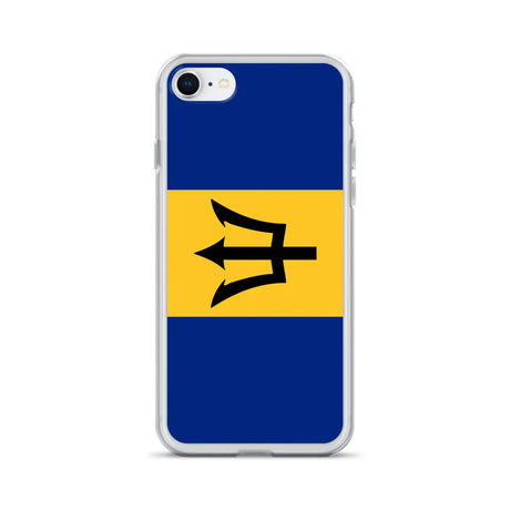 Coque iphone drapeau barbade souple antichoc transparente