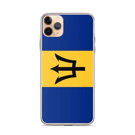 Coque iphone drapeau barbade souple antichoc transparente