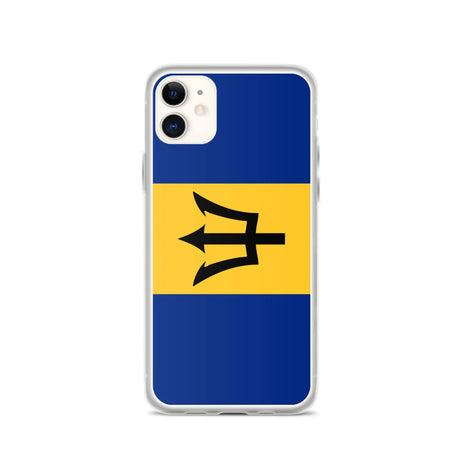 Coque iphone drapeau barbade souple antichoc transparente
