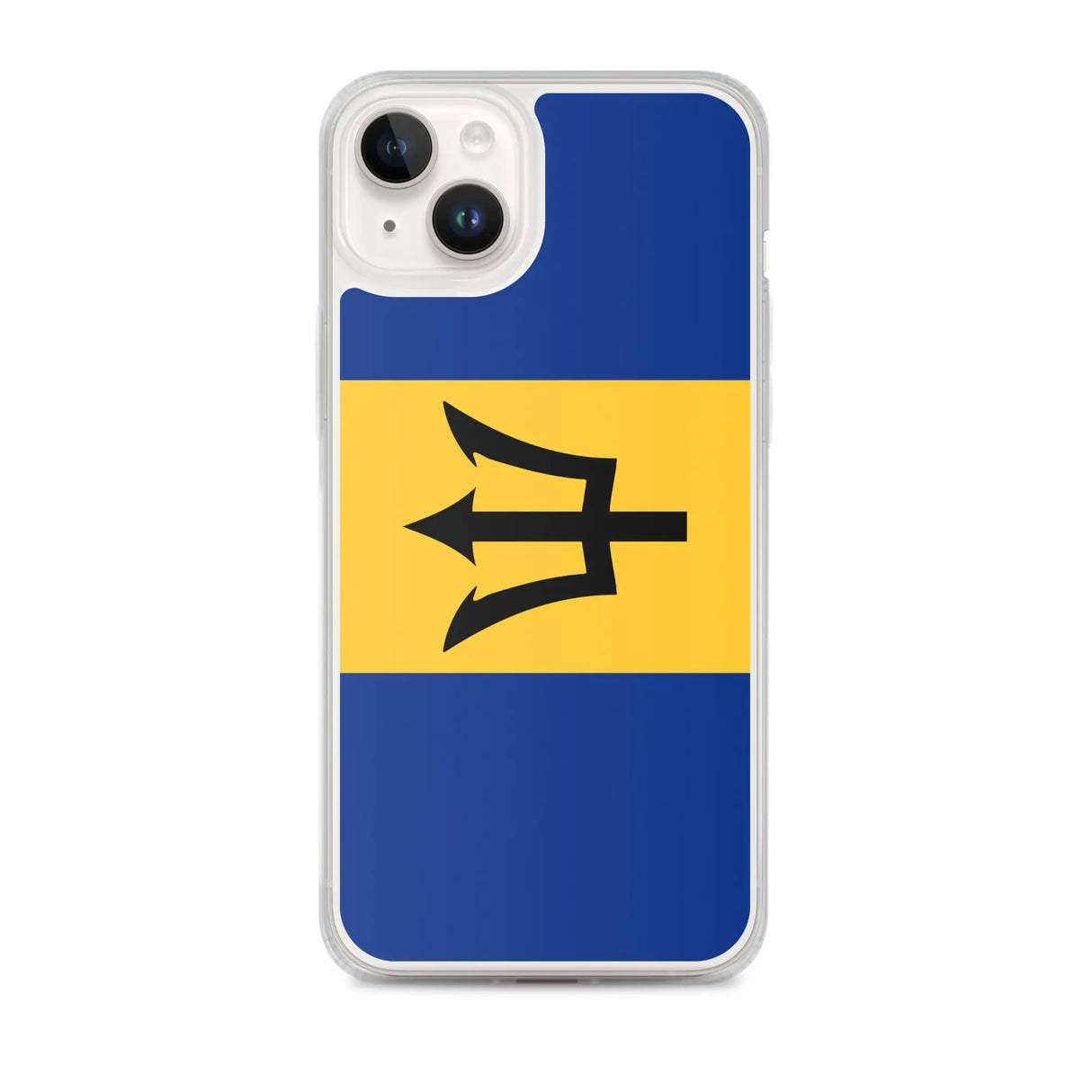 Coque iphone drapeau barbade souple antichoc transparente