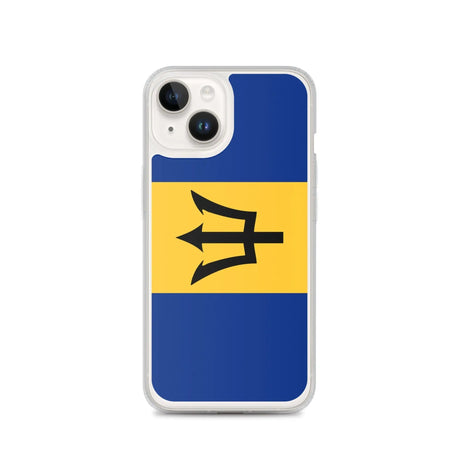 Coque iphone drapeau barbade souple antichoc transparente