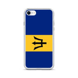 Coque iphone drapeau barbade souple antichoc transparente
